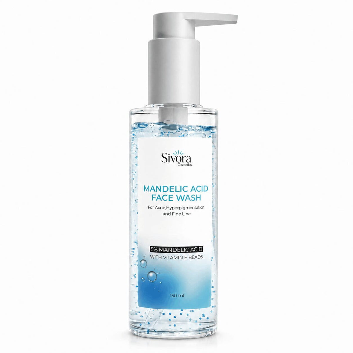 Sivora Mandelic Acid Face Wash – 5% with Vitamin E Beads